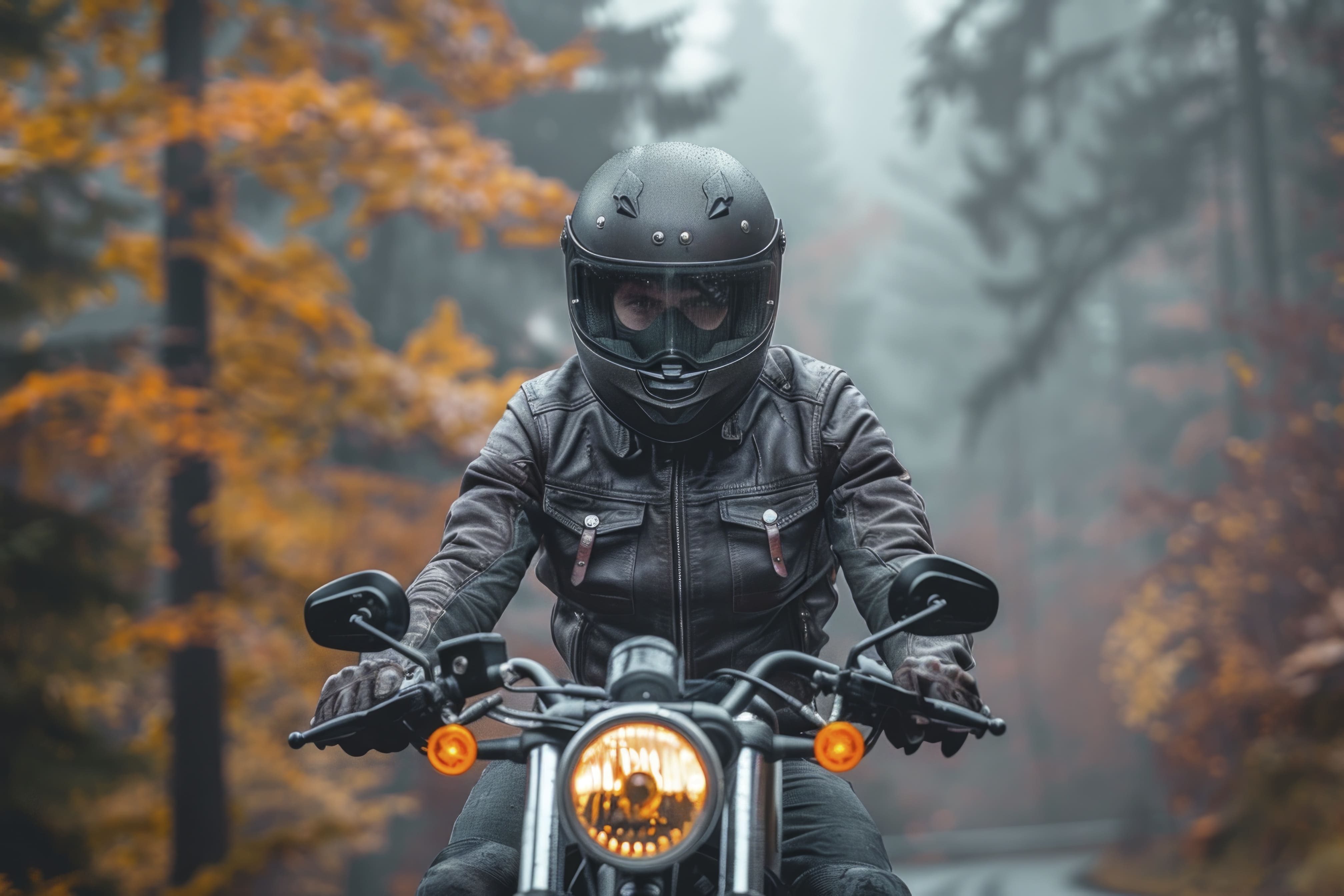 Motards sur la côte du Morbihan